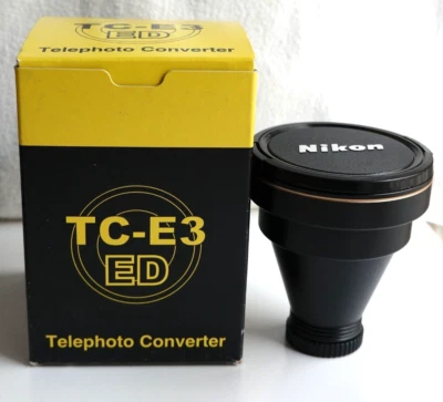 Nikon TC-E3 ED aggiuntivo Tele per COOLPIX 995,990,950 800 ,900S, 900 NUOVO - Imagen 1 de 4