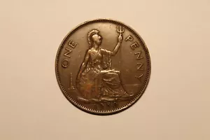1950 1 One Penny Great Britain Coin - United Kingdom British England UK #2 - Picture 1 of 6