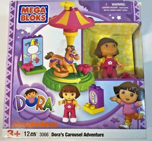 Mega Bloks Dora's Carousel Adventure 3066 NEW IN BOX Rare