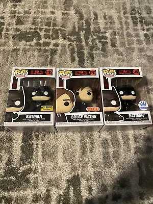 The Batman Funko POP! Movies Lot Of 3 1195,1193 And 1196 New In Box Exclusives • 59.59$