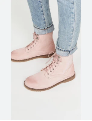 Botas de combate BIRKENSTOCK Bryson de gamuza con cordones para mujer talla EU 39 US 8 - rosa Foto 1 de 4