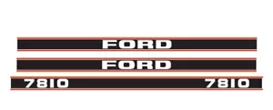 JUEGO CALCOMANÍAS TRACTOR FORD 7810 - Imagen 1 de 1