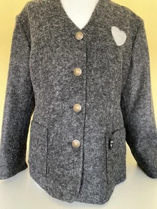 Blazer Trachten Janker Jacke Damen Wolle anthrazit Gr. 24 25 48 50 - Bild 1 von 3