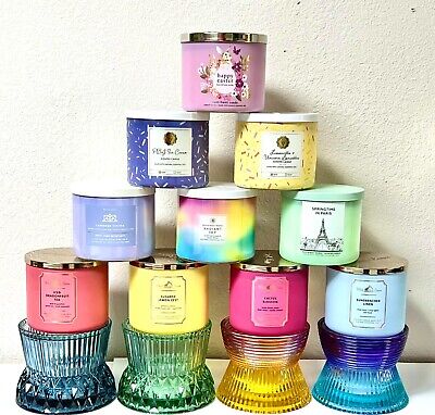 Bath And Body Works 3 Wick Candle 115 Scents To Choose From Fast Shipping • 21.38$