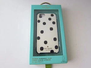 Kate Spade Hybrid Hartschalenhülle für iPhone 6 iPhone 6S weiß/schwarze Punkte neu - Bild 1 von 8