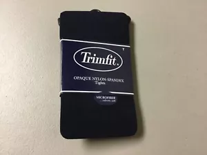 NWT Trimfit Opaque Microfiber Velvety Soft Tights Size Tall Navy #568U - Picture 1 of 3