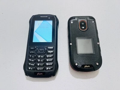 Lote de 2 Ciruela Ram 10 4G LTE Defectuosa Desbloqueado Resistente + E800US Ram Plus Foto 1 de 2