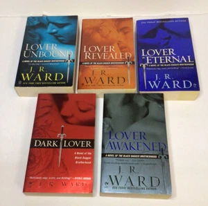 JR J R Ward Black Dagger Brotherhood Paperback Lover Unbound And More Set Of 5 - Picture 1 of 24
