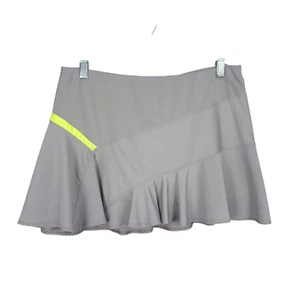LUCKY IN LOVE Skort Size L Gray Shimmer Lined Shorts Athletic Tennis Pickleball - Picture 1 of 10