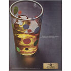 1969 Johnnie Walker BlackLabel Scotch: Spent Less on the Glass Vintage Print Ad