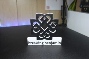 Breaking Benjamin 3D gedruckt Logo Schild Wand Schreibtisch Regal Kunst - Bild 1 von 5