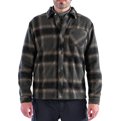 Head Rebels Shirt Herren-Hemdjacke Chaqueta Flanelljacke Franela Informal Verde - Imagen 1 de 4