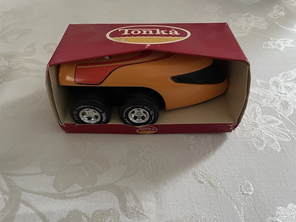 Vintage 1970’s Tonka WTO-760 Orange Scorchers Moon Rover Pressed Steel 6.5" Long - Image 1 of 4