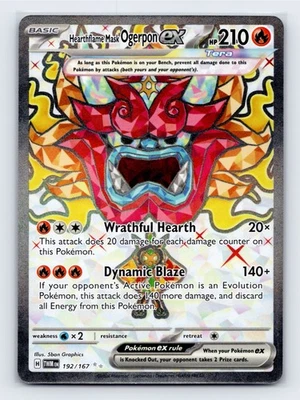 Hearthflame Mask Ogerpon ex 192/167 - SV06: Twilight Masquerade - Image 1 of 2
