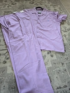 Steve Harvey Pants/Shirt 2XL(42X new tags Celebrity Purple - Picture 1 of 9