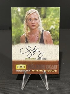 Walking Dead Season 4 PART 1 Emily Kinney - Beth Greene SILVER AUTOGRAPH #EK1 - Picture 1 of 2