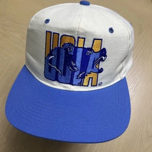 Vintage 90s UCLA Bruins Big Logo New Era Pro Model Snapback Hat Cap Wool Korea - Picture 1 of 11