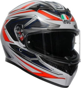 AGV K3 Space Motorcycle Helmet White/Red - Picture 1 of 7
