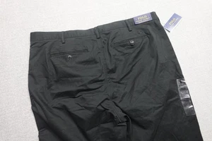 Polo Ralph Lauren Herrenhose 42 x 34 schwarz Stretch klassische Passform Chino vorne flach neu mit Etikett - Bild 1 von 12
