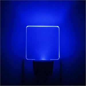 2er Pack 0,5W Plug in LED Nachtlicht mit Dämmerungssensor blau - Bild 1 von 12