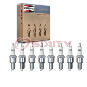 8 pc Champion Copper Plus Spark Plugs for 1987-1998 Land Rover Range Rover fh - Picture 1 of 5