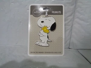 Hallmark - Peanuts - Snoopy Hugging Woodstock - Flat / Metal Tree Ornament - Picture 1 of 1