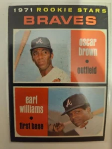 1971 TOPPS BRAVES ROOKIE STARS OSCAR BROWN/EARL WILLIAMS #52 VG/EX - Picture 1 of 2