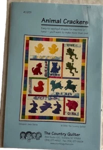 The Country Quilter Animal Crackers Quilt Pattern Jane Davila  1996 - Picture 1 of 2