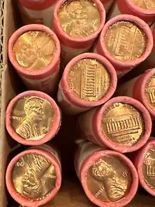 1 SINGLE ROLL - 1982-P Copper Wrapped Uncirculated Lincoln Cent - Large Date - Picture 1 of 5
