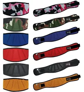 Weight Lifting Belt 6" Gym Fitness Training Back Support bodybuilding Workout - Picture 1 of 50