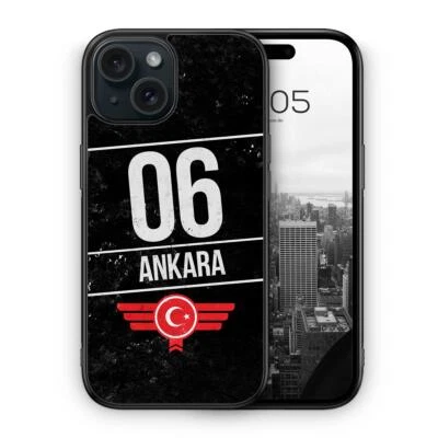 MUNIQASE Ankara 06 Silikon Hülle für z.B. iPhone 12 13 14 15 16,Plus Pro Max uvm. Türkisc