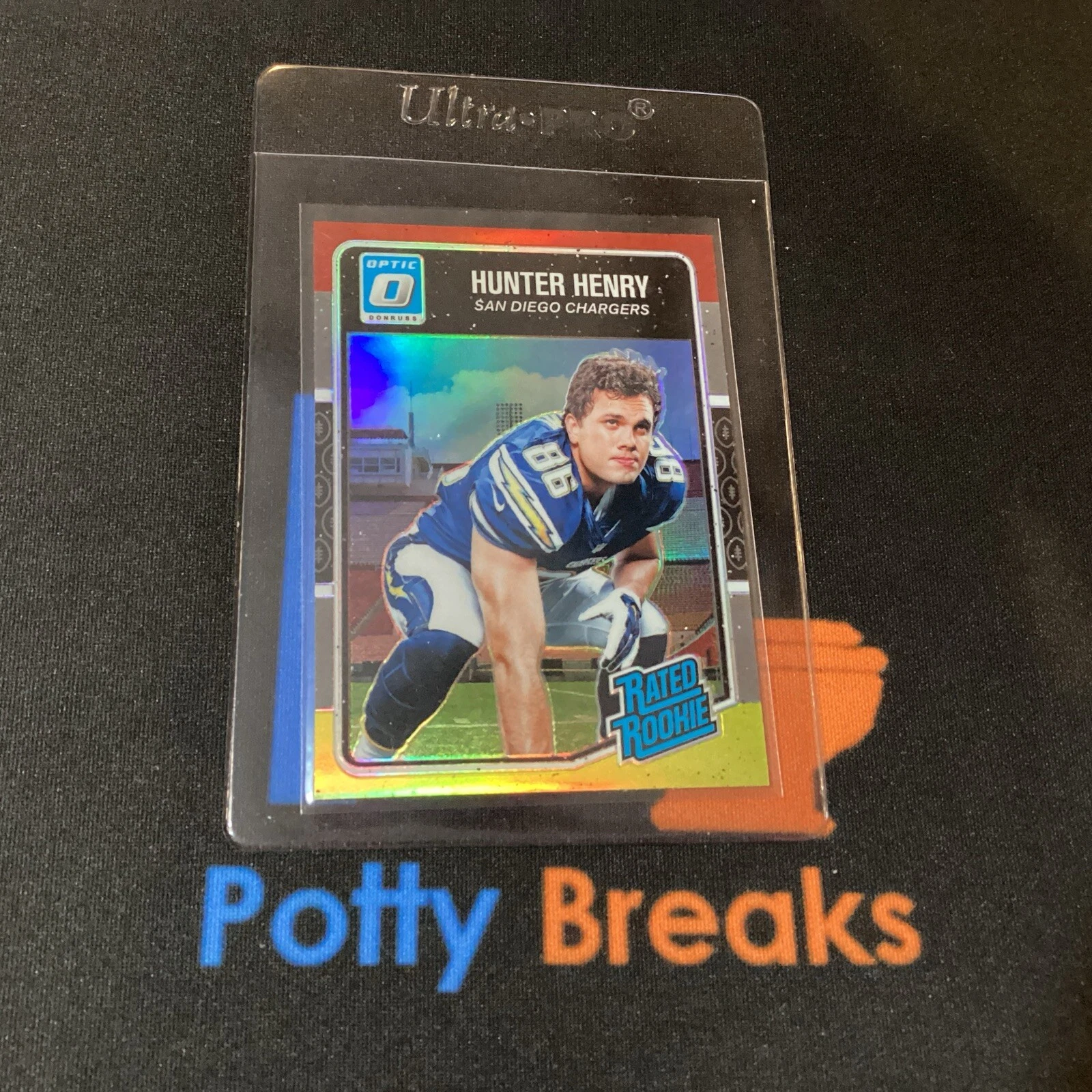 2016 Panini Donruss Optic Hunter Henry Rated Rookie #169 Red Yellow Prizm