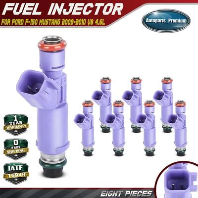 Injetor de combustível roxo 8 peças para Ford F-150 Mustang 2009-2010 V8 4.6L 9L3Z9F593E - Imagem 1 de 4