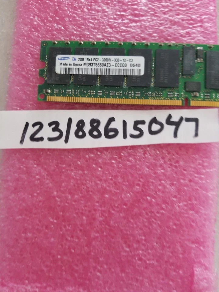 2GB PC2 PC  DDR2 DDR PC2-3200R DDR2-400 3200 400 240PIN ECC-REG  256X4 1RX4 - Image 1 of 1