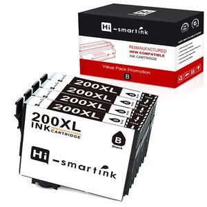 4er Pack Tintenpatrone für Epson 200XL T200XL120 High Yield Schwarz für XP310 XP400 - Bild 1 von 7