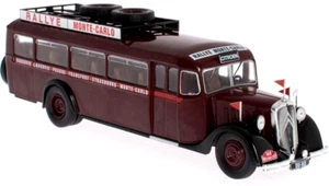 HACHETTE 1/43 CITROEN T45 BUS/COACH MAROON MONTE CARLO RALLY FRANCE 1934 #83 - Picture 1 of 4