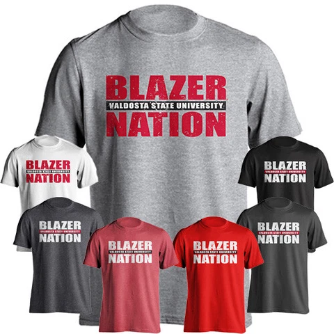 Valdosta State University VSU Blazers Blazer Nation Tee Short Sleeve T-Shirt Cover