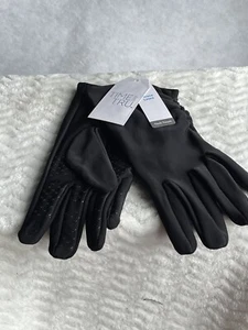 Schwarze Damen Fleece Handschuhe von Time And Tru mit Touch On Pointer und Daumen Finger - Bild 1 von 7