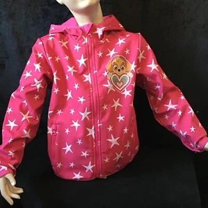 Paw Patrol Übergangsjacke Softshell,Mädchen 104/128, pink mit weißem Stern, - Bild 1 von 6