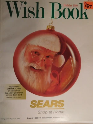 Original 1998 Sears Holiday Wish Book Catalog with Santa on Cover - Image 1 of 4