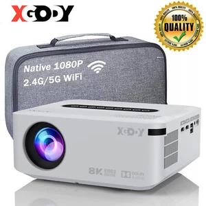 XGODY 8K UHD Projector 5G WiFi Bluetooth 12000 Lms Home Theater Movie Projector - Picture 1 of 15