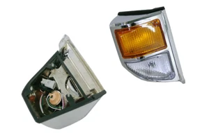 Corner Lights Pair Chrome For Toyota Landcruiser FJ78/79 (1999-2007) - Picture 1 of 2
