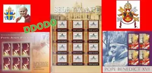 MICRONESIA 2005 POPES (JOHN PAUL II & BENEDICT XV)x3 M/S MNH RELIGION VATICAN - Picture 1 of 1