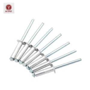 DIN DEN ISO 15977 M2.4/M3/M3.2 Round Head Open End Pop Rivet Dome 100/500pcs - Picture 1 of 11