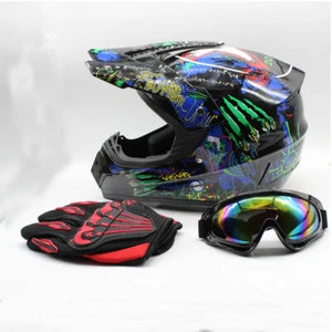 Motorcycle Dirt Bike Motocross Off-Road Helmets, Unisex, Adult Racing Helmet - Bild 1 von 58