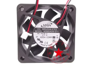 1PC ADDA AD0624UB-D71 6015 24V 0.11A 6CM power cooling fan - Picture 1 of 2