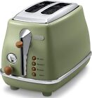 DeLonghi Icona Vintage Pop-up Toaster Olive Green CTOV2003J-GR