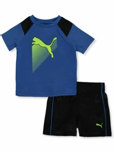 NEW Puma Toddler Boys Tee Shirt and Shorts Two Piece Set - Picture 1 of 3