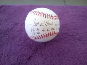 FRANK HOWARD SIGNED OFFICIAL AMERICAN LEAGUE GENE A BUDIG BASEBALL JSA COA - Picture 1 of 5
