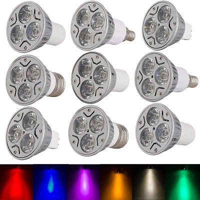 3W Dimmable LED Spot Light Bulb GU10 MR16 B22 GU5.3 E27 E14 White Epistar Lamp - Image 1 of 4